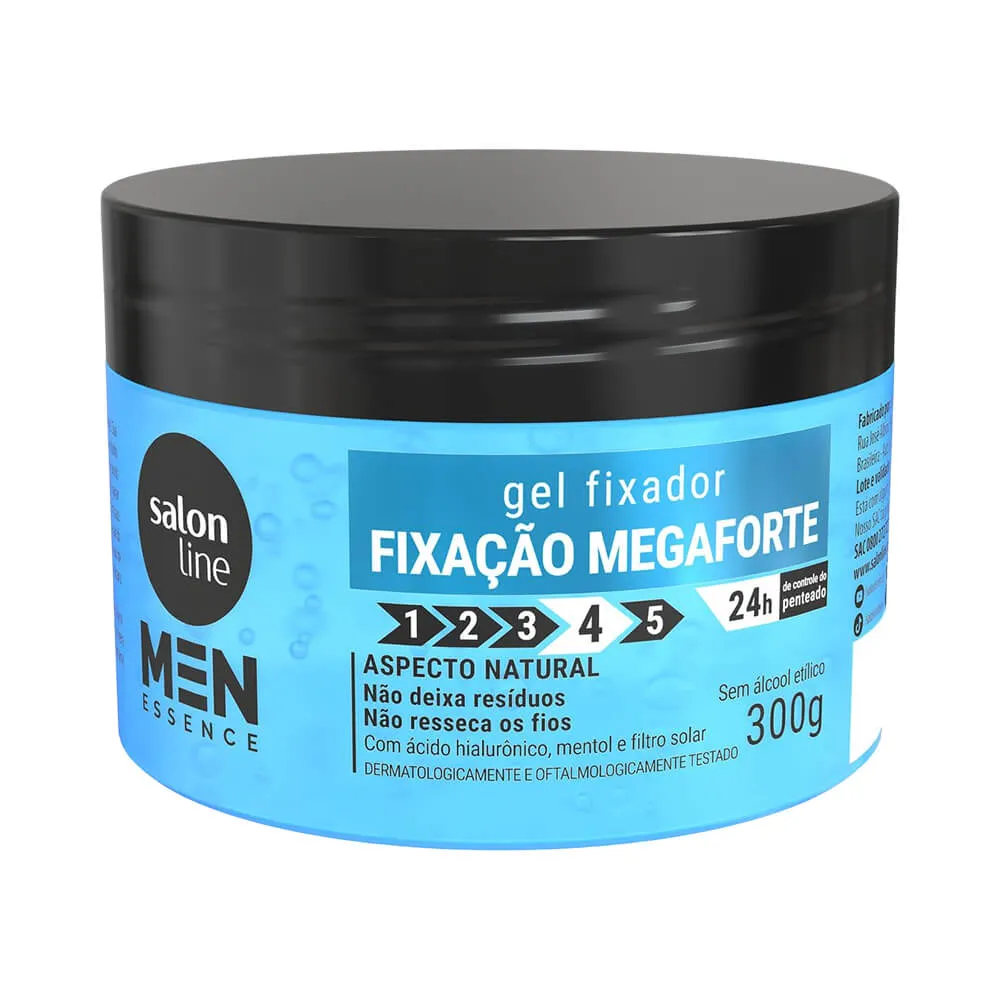 Gel Fixador Essence Mega Forte Men Salon Line